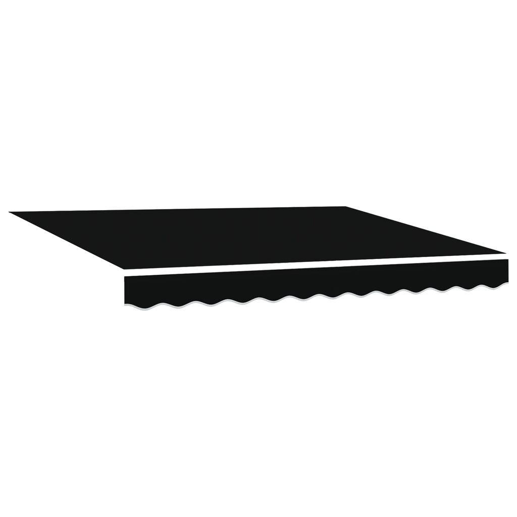 vidaXL Μηχανική Ανασυρόμενη Τέντα Μαύρη 350x250 εκ.