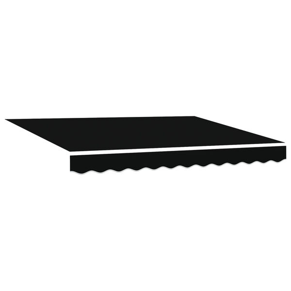 vidaXL Μηχανική Ανασυρόμενη Τέντα Μαύρη 350x250 εκ.