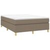 vidaXL &Kappa;&rho;&epsilon;&beta;ά&tau;&iota; Boxspring &mu;&epsilon; &Sigma;&tau;&rho;ώ&mu;&alpha; Taupe 140x190 &epsilon;&kappa;. &Upsilon;&phi;&alpha;&sigma;&mu;ά&tau;&iota;&nu;&omicron;