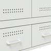 vidaXL Ντουλάπι Λευκό 68x39x101,5 εκ. από Χάλυβα