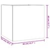 vidaXL Ζαρντινιέρα 40 x 41 x 40 εκ. από Ατσάλι Corten