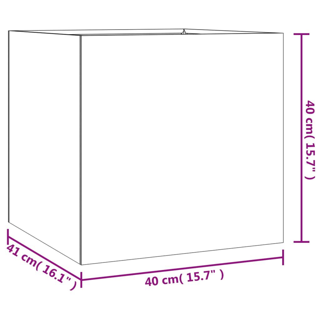 vidaXL Ζαρντινιέρα 40 x 41 x 40 εκ. από Ατσάλι Corten