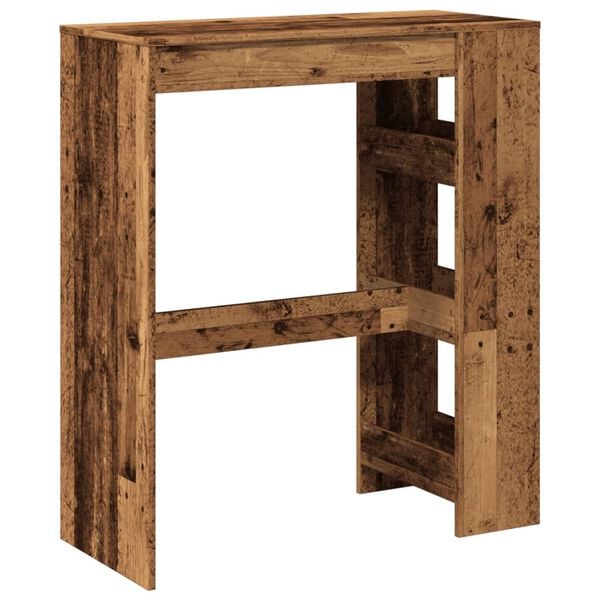 vidaXL Τραπέζι Μπαρ με Ράγες 90x40x103,5 εκ. Επεξεργ. Ξύλο