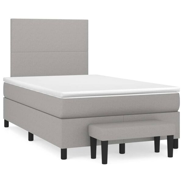 vidaXL &Kappa;&rho;&epsilon;&beta;ά&tau;&iota; Boxspring &mu;&epsilon; &Sigma;&tau;&rho;ώ&mu;&alpha; &Alpha;&nu;&omicron;&iota;&chi;&tau;ό &Gamma;&kappa;&rho;&iota; 120x200 &epsilon;&kappa;. &Upsilon;&phi;&alpha;&sigma;&mu;ά&tau;&iota;&nu;&omicron;