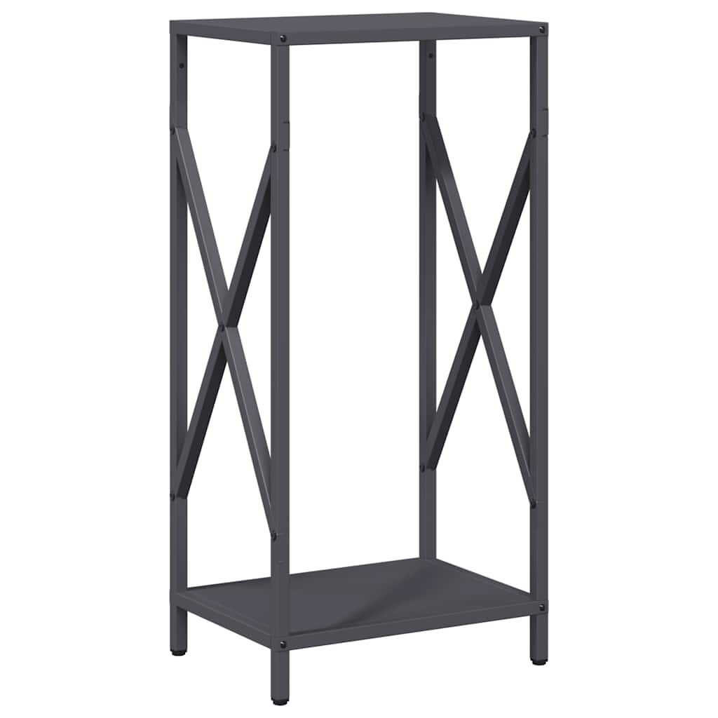 vidaXL Ράφι για καυσόξυλα Ανθρακί 34x25x70 cm Ατσάλι ψυχρής έλασης