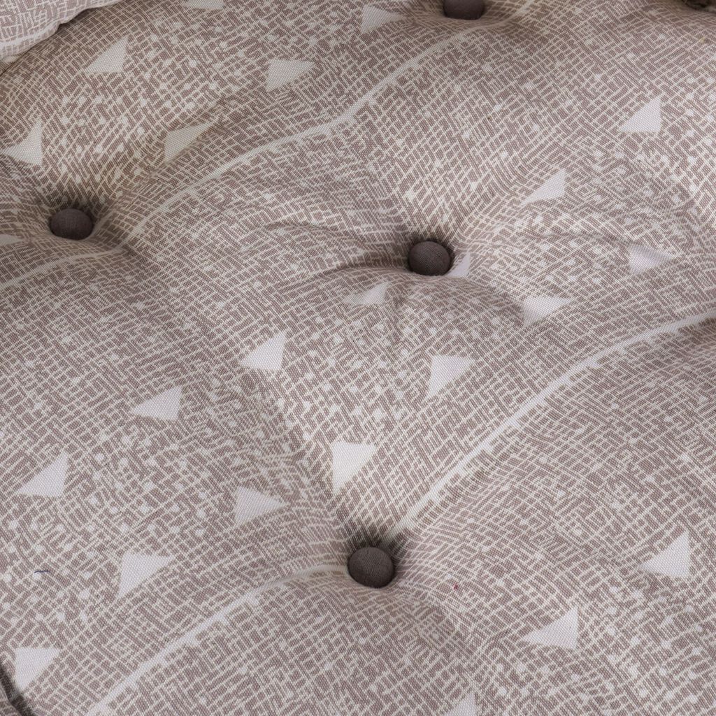 vidaXL Modular Pouffe Ανοιχτό Καφέ 70x70x54 Ύφασμα