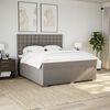 vidaXL &Kappa;&rho;&epsilon;&beta;ά&tau;&iota; Boxspring &mu;&epsilon; &Sigma;&tau;&rho;ώ&mu;&alpha; Taupe 180x200 &epsilon;&kappa;. &Upsilon;&phi;&alpha;&sigma;&mu;ά&tau;&iota;&nu;&omicron;