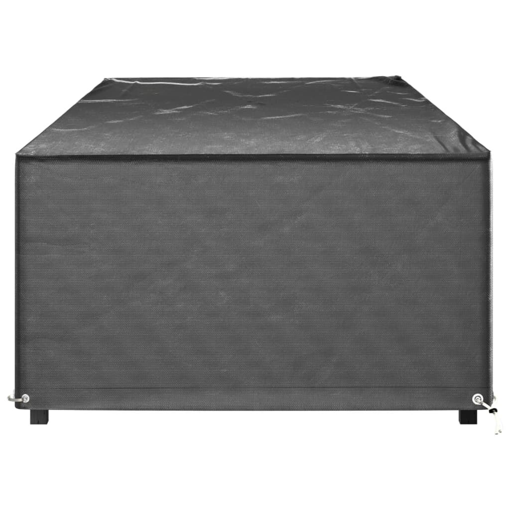 vidaXL Κάλυμμα Ξαπλώστρας 2τεμ με 12 Κρίκους 205x75x40εκ Πολυαιθυλένιο