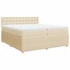 vidaXL &Kappa;&rho;&epsilon;&beta;ά&tau;&iota; Boxspring &mu;&epsilon; &Sigma;&tau;&rho;ώ&mu;&alpha; &Kappa;&rho;&epsilon;&mu; 200x200 &epsilon;&kappa;. &Upsilon;&phi;&alpha;&sigma;&mu;ά&tau;&iota;&nu;&omicron;