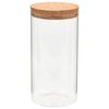 vidaXL Βάζα 6 τεμ. 1400 ml Γυάλινα με Καπάκι από Φελλό
