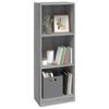 vidaXL Βιβλιοθήκη με 3 Ράφια Γκρι Sonoma 40x24x109 εκ. Επεξεργ. Ξύλο