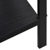 vidaXL Ραφιέρα 5 Επιπέδων Μαύρη 60x27,6x158,5 εκ. Επεξεργασμένο Ξύλο