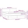 vidaXL &Kappa;&rho;&epsilon;&beta;ά&tau;&iota; Boxspring &mu;&epsilon; &Sigma;&tau;&rho;ώ&mu;&alpha; & LED &Sigma;&kappa;. &Mu;&pi;&lambda;&epsilon; 160x200&epsilon;&kappa;. &Beta;&epsilon;&lambda;&omicron;ύ&delta;&iota;&nu;&omicron;