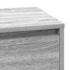 vidaXL Κομοδίνο με συρτάρι Γκρι 71 x 34.5 x 75 εκ. Επεξεργασμένο ξύλο