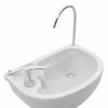 vidaXL Τουαλέτα Κάμπινγκ 2 pcs Γκρι και Λευκό 50.5 x 33 x 103 εκ