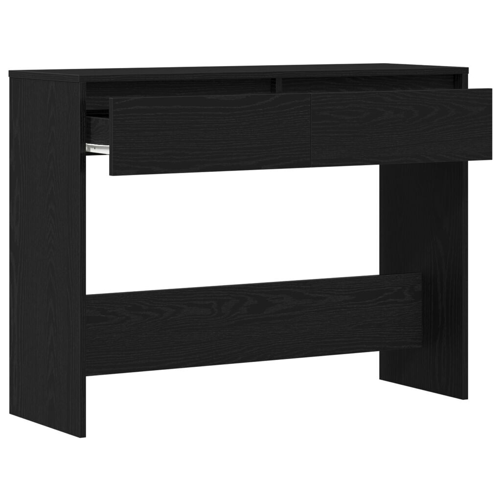 vidaXL Μαύρο Ξύλινο Τραπέζι Κονσόλας - 100x35x76.5 εκ - Επεξεργασμένο Ξύλο