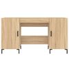 vidaXL Γραφείο Sonoma Δρυς 140 x 50 x 75 εκ. από Επεξεργασμένο Ξύλο
