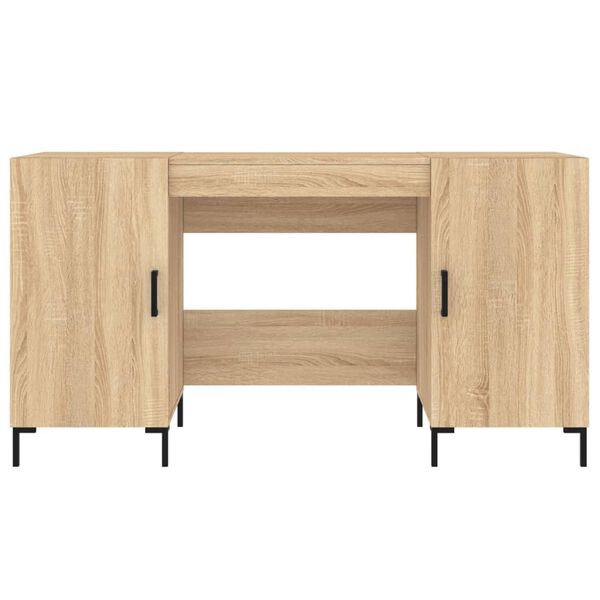 vidaXL Γραφείο Sonoma Δρυς 140 x 50 x 75 εκ. από Επεξεργασμένο Ξύλο