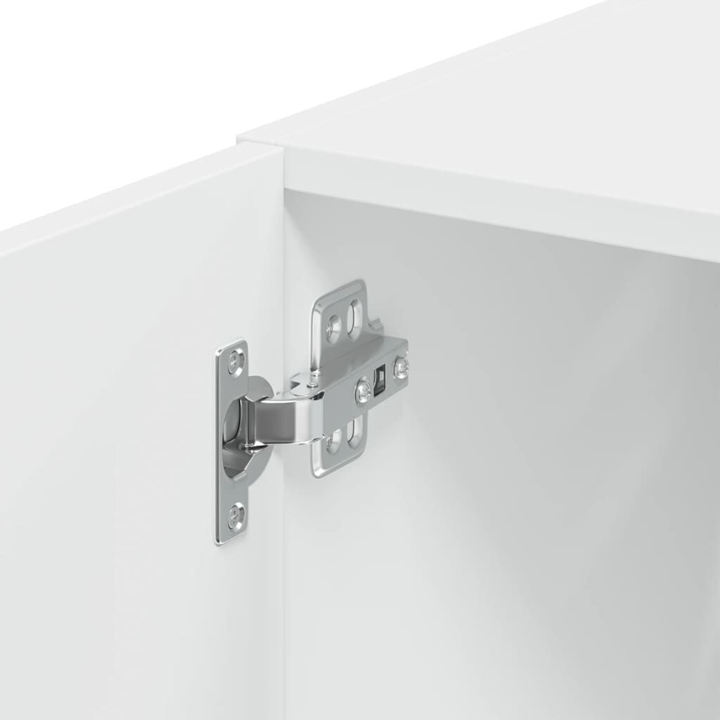 vidaXL Ντουλάπι Αποθήκευσης Στενό Λευκό 45x42,5x225 εκ. Επεξεργ. Ξύλο