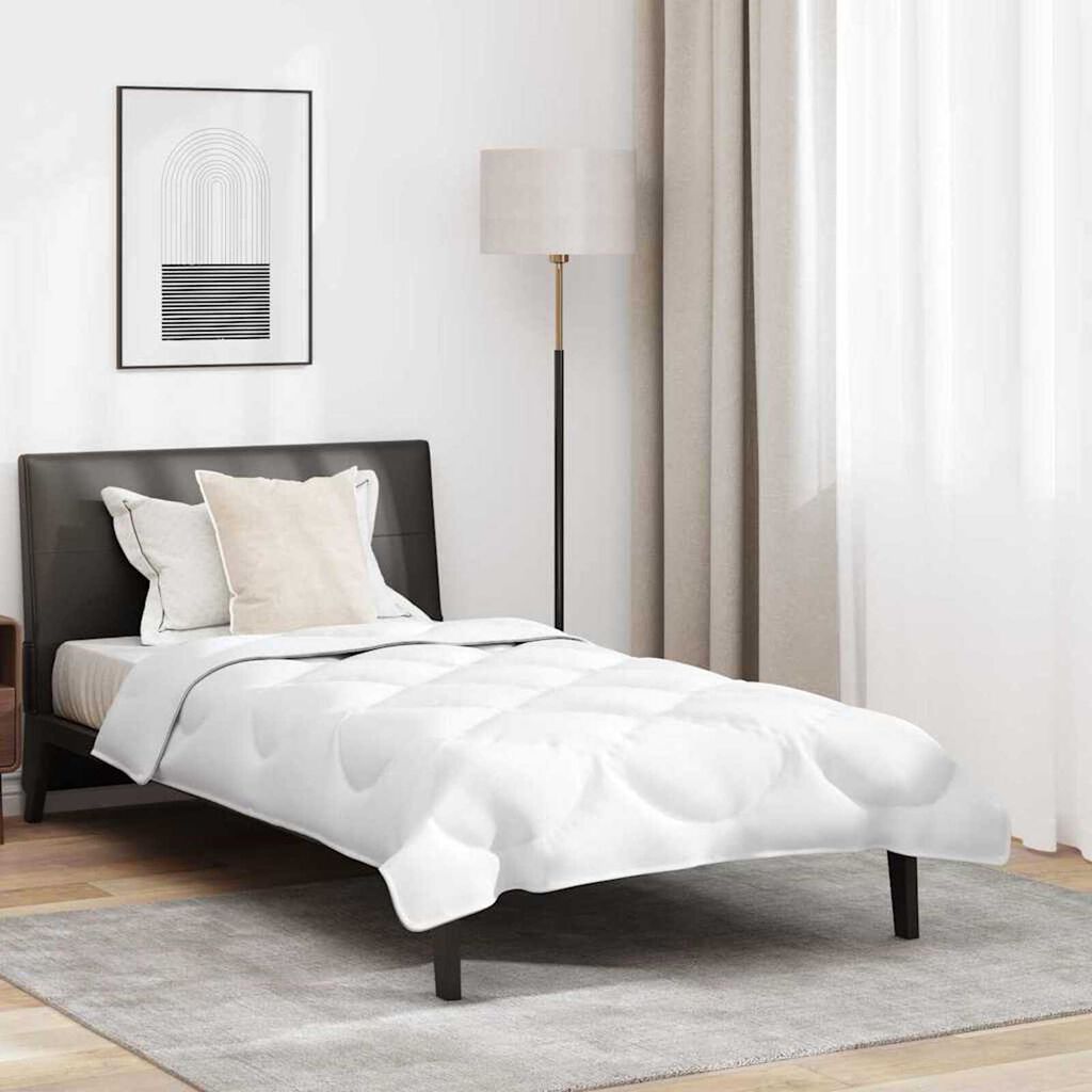vidaXL Διπλό με Μαξιλάρι 2 pcs Λευκό 155 x 220 cm Μικροΐνες