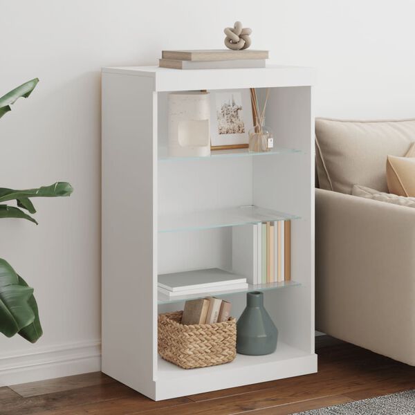 vidaXL &Mu;&pi;&omicron;&upsilon;&phi;έ&sigmaf; &mu;&epsilon; &Phi;ώ&tau;&alpha; LED &Lambda;&epsilon;&upsilon;&kappa;ό&sigmaf; 60,5 x 37 x 100 &epsilon;&kappa;.