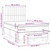 vidaXL &Kappa;&rho;&epsilon;&beta;ά&tau;&iota; Boxspring &mu;&epsilon; &Sigma;&tau;&rho;ώ&mu;&alpha; &Rho;&omicron;&zeta; 120x190 &epsilon;&kappa;. &Beta;&epsilon;&lambda;&omicron;ύ&delta;&iota;&nu;&omicron;