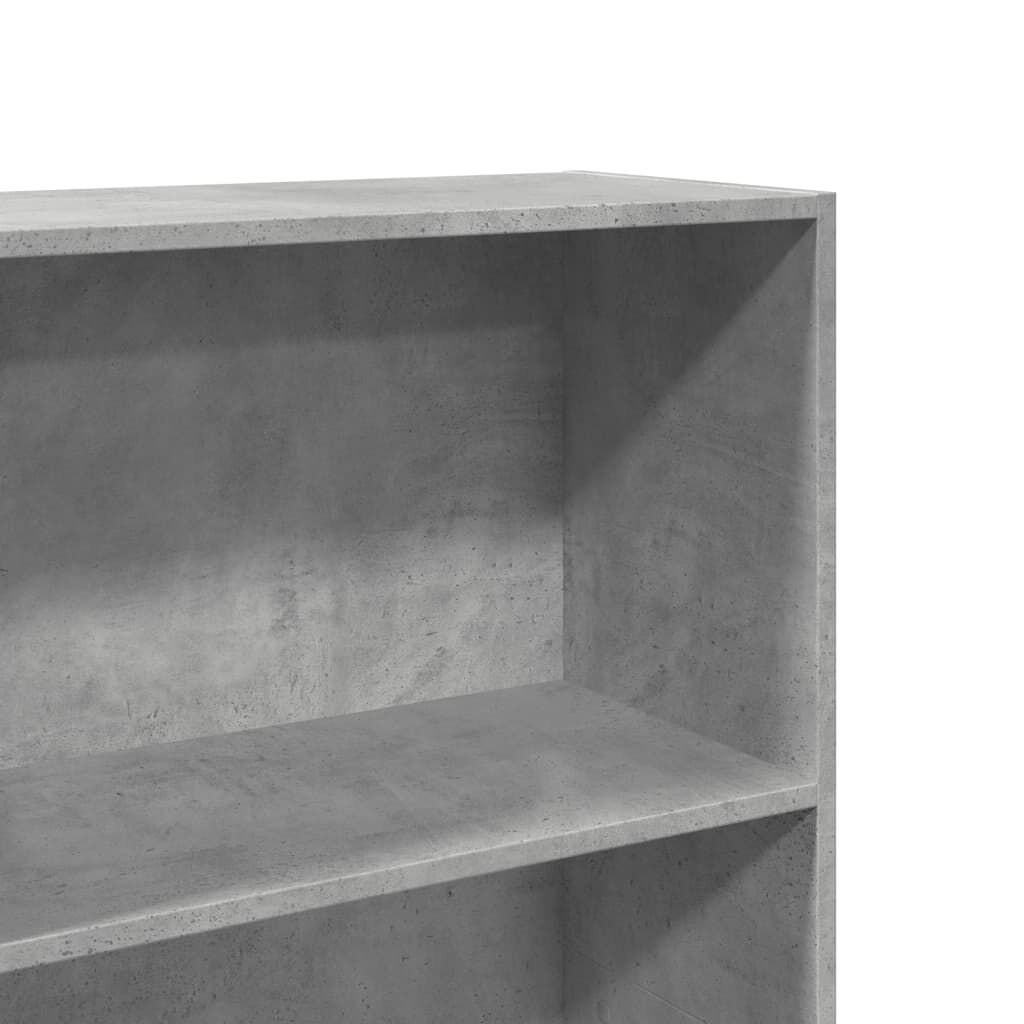vidaXL Βιβλιοθήκη Γκρι Σκυροδέματος 60x30x189 εκ. Επεξεργ. Ξύλο