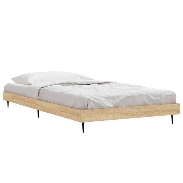 vidaXL Πλαίσιο Κρεβατιού Χωρ. Στρώμα Sonoma Δρυς 100x200εκ Επ. Ξύλο