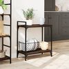 vidaXL Τρόλεϊ Κουζίνας Καφέ Δρυς 60,5x31x72,5 εκ. Επεξεργασμένο Ξύλο