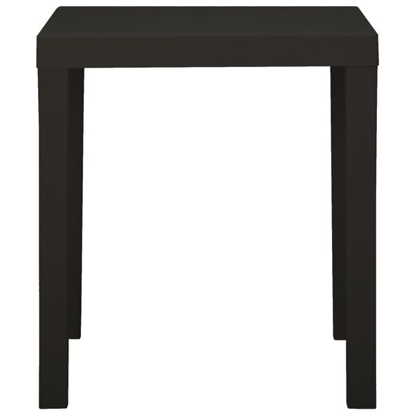 vidaXL Τραπέζι Κήπου Ανθρακί 79 x 65 x 72 εκ. από Πλαστικό