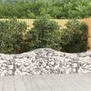 vidaXL Συρματοκιβώτια Τοξωτά 4 τεμ. 200x50x60/80 εκ. Γαλβαν. Ατσάλι