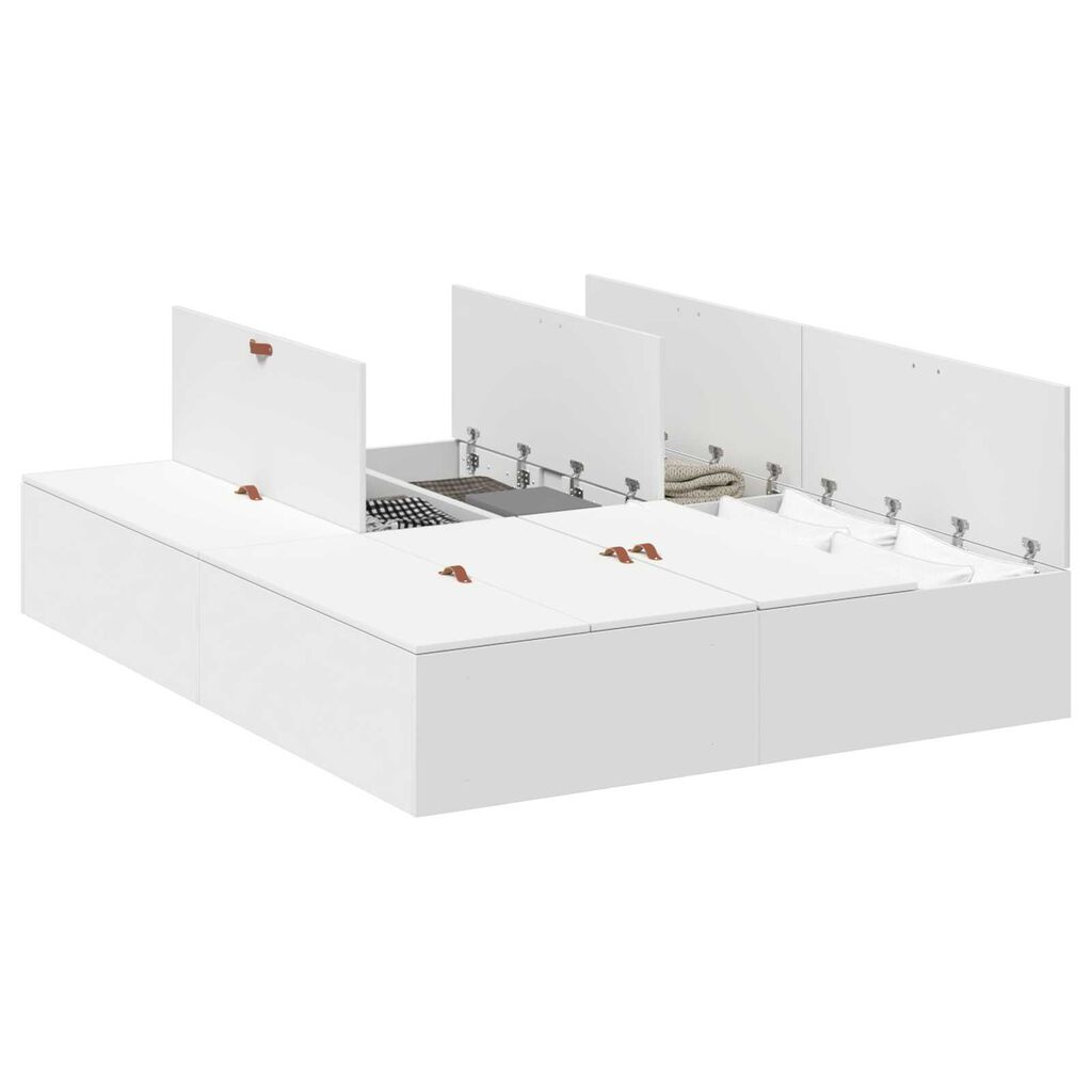 VidaXL Κρεβάτι Αποθηκευτικό Λευκό 150x200 εκ.