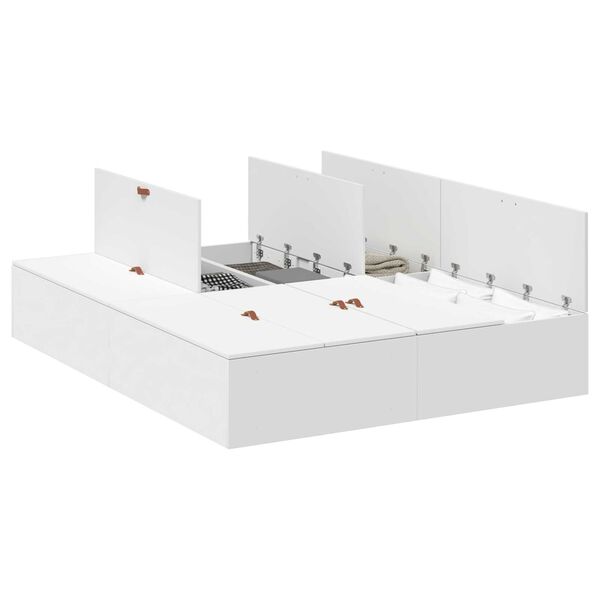 VidaXL Κρεβάτι Αποθηκευτικό Λευκό 150x200 εκ.