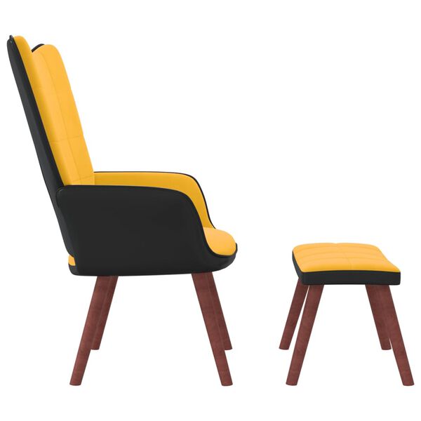 vidaXL &Pi;&omicron;&lambda;&upsilon;&theta;&rho;ό&nu;&alpha; Relax &Kappa;ί&tau;&rho;&iota;&nu;&eta; &Mu;&omicron;&upsilon;&sigma;&tau;&alpha;&rho;&delta;ί &alpha;&pi;ό &Beta;&epsilon;&lambda;&omicron;ύ&delta;&omicron; &kappa;&alpha;&iota; PVC &mu;&epsilon; &Sigma;&kappa;&alpha;&mu;&pi;ό