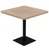 vidaXL &Tau;&rho;&alpha;&pi;έ&zeta;&iota; Bistro &Tau;&epsilon;&tau;&rho;ά&gamma;&omega;&nu;&omicron; &Chi;&rho;ώ&mu;&alpha; &Delta;&rho;&upsilon;ό&sigmaf; 80x80x75 &epsilon;&kappa;. MDF/&Alpha;&tau;&sigma;ά&lambda;&iota;