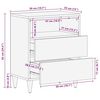 vidaXL Κομοδίνο καφέ μελί 50 x 33 x 62 εκ. Μασίφ ξύλο μάνγκο