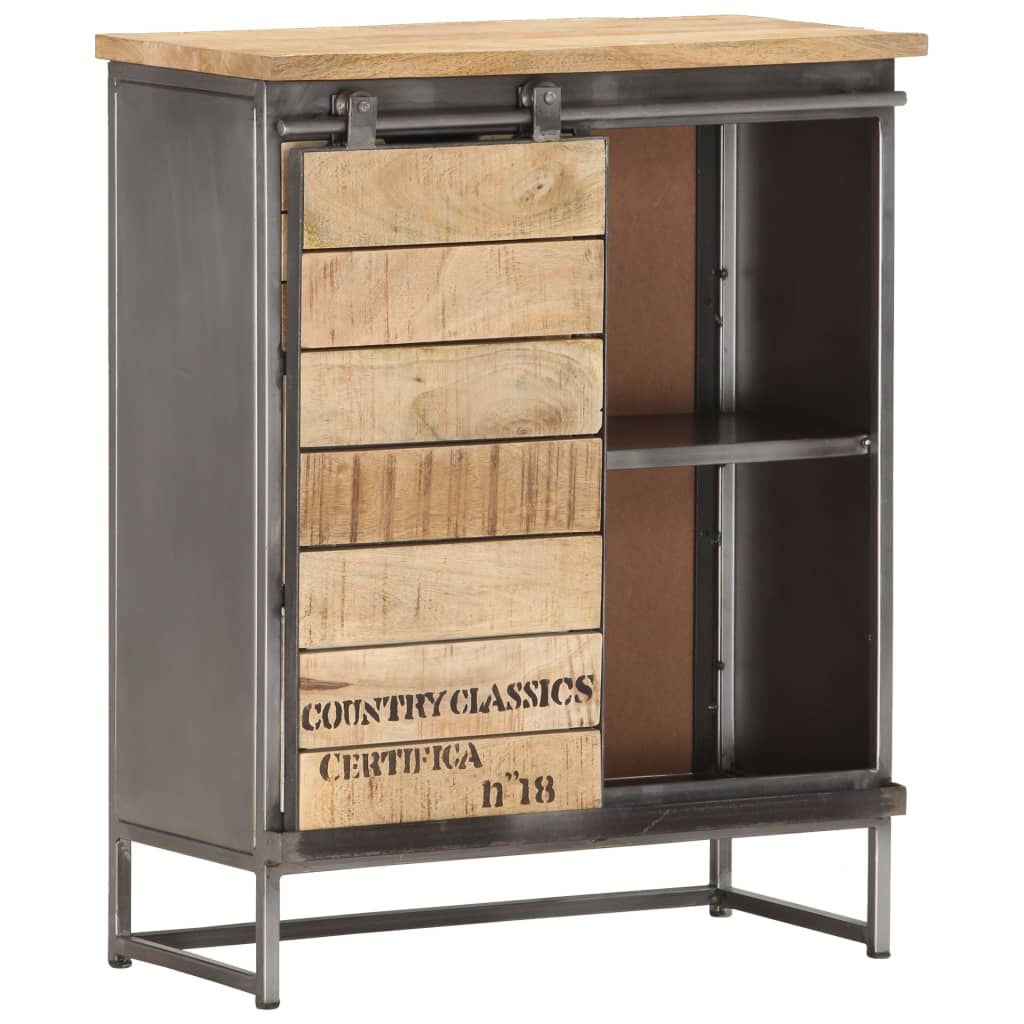 vidaXL Ντουλάπι με Συρτάρια 60 x 30 x 70 εκ. από Μασίφ Ξύλο Μάνγκο