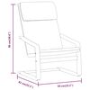 vidaXL Πολυθρόνα Relax Ανοιχτό Γκρι Υφασμάτινη