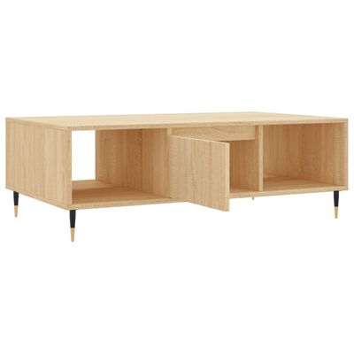 vidaXL Τραπεζάκι Σαλονιού Sonoma Δρυς 104x60x35 εκ. από Επεξεργ. Ξύλο