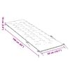 vidaXL Μαξιλάρι Ξαπλώστρας Κρεμ 160x50x10 εκ. Συνθετικό Καστόρι