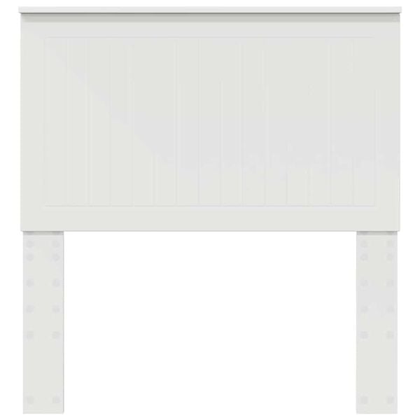 vidaXL Κεφαλάρι με κεφαλάρι Λευκό 90 cm Επεξεργασμένο ξύλο