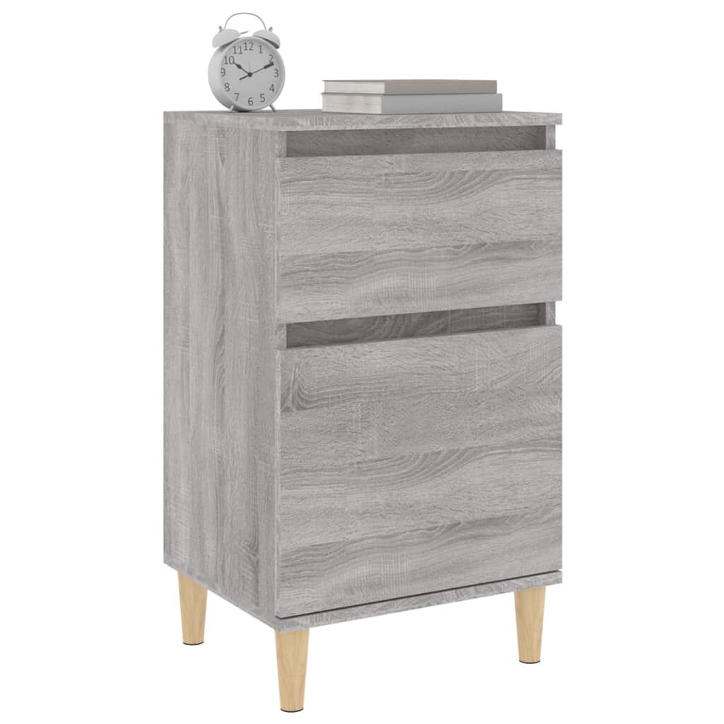 vidaXL Κομοδίνο Γκρι Sonoma 40x35x70 εκ.