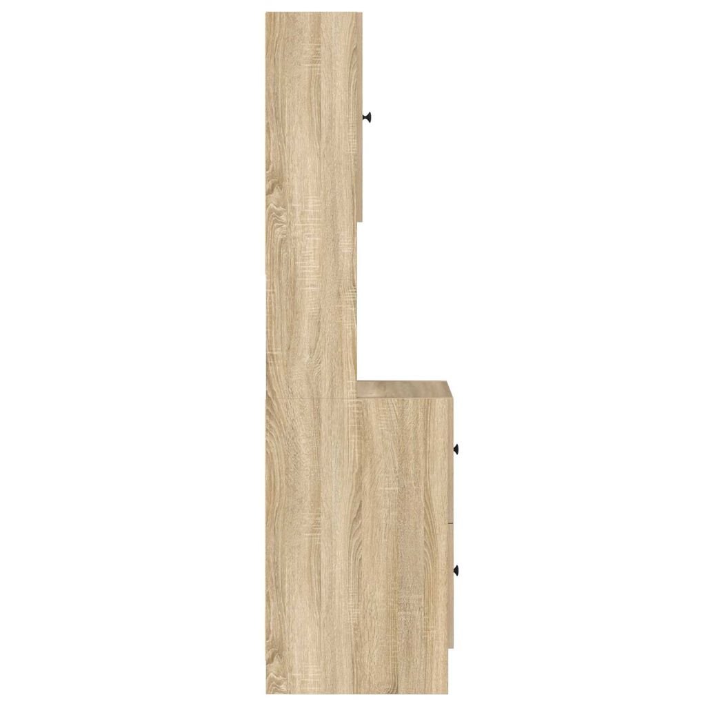 vidaXL Ντουλάπα Κουζίνας Μπεζ 35 x 50 x 180 εκ. Επεξεργασμένο ξύλο