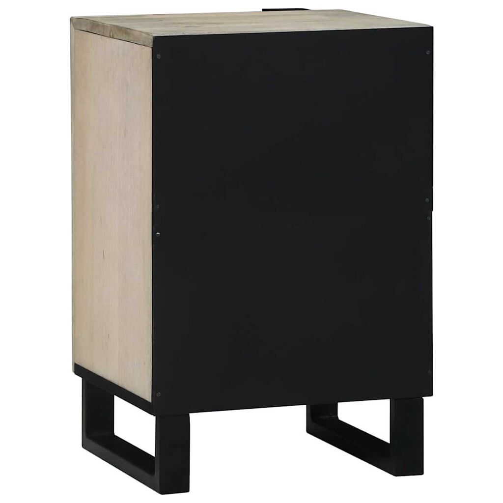 vidaXL Ντουλάπι Μπάνιου με ράφι Καφέ, Μαύρο 38 x 33.5 x 58 εκ.