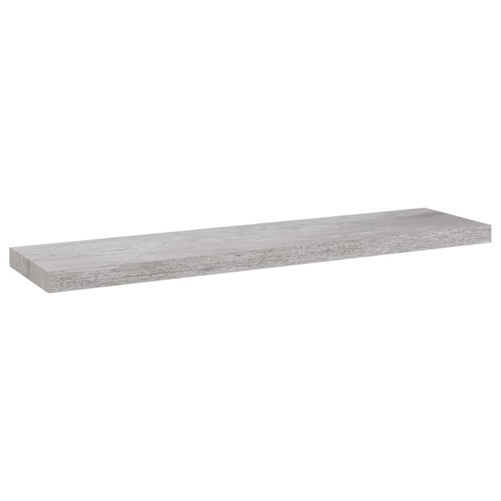 vidaXL Ράφι Τοίχου Γκρι Σκυροδέματος 90 x 23,5 x 3,8 εκ. από MDF