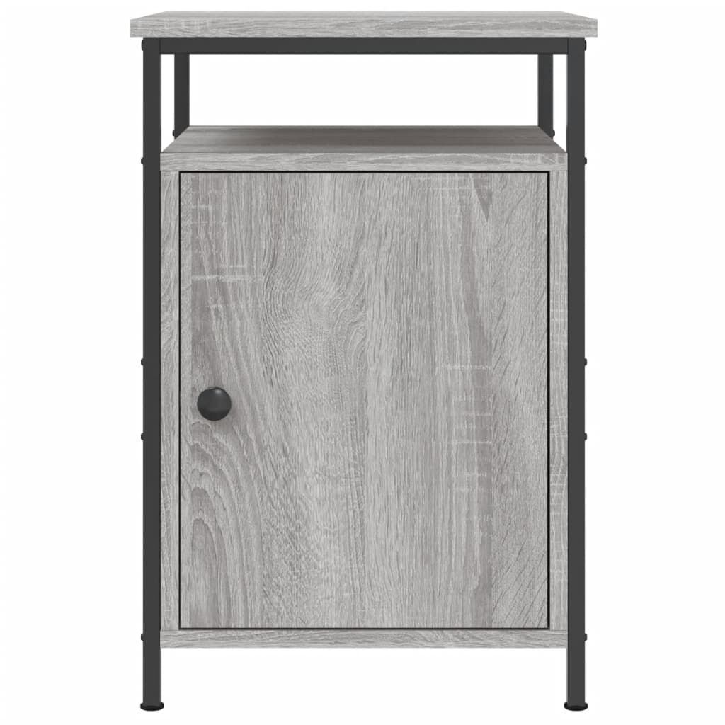vidaXL Κομοδίνα 2 τεμ. Γκρι Sonoma 40x42x60εκ. από Επεξεργασμένο Ξύλο