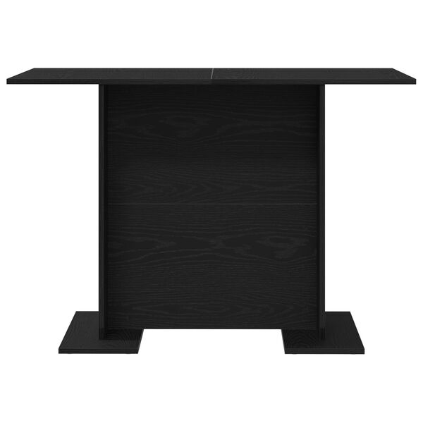 vidaXL Τραπέζι Τραπεζαρίας Μαύρη Δρυς 110x60x75 εκ Επεξεργασμένο Ξύλο