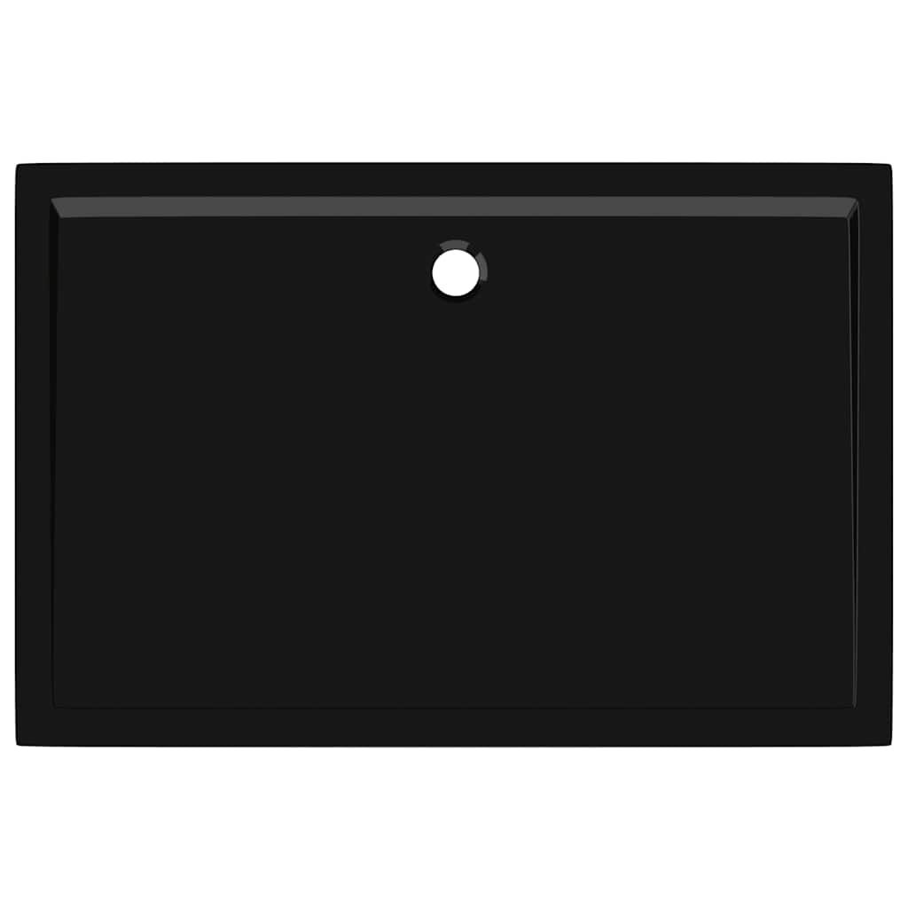 vidaXL Βάση Ντουζιέρας Ορθογώνια Μαύρη 80 x 120 εκ. από ABS