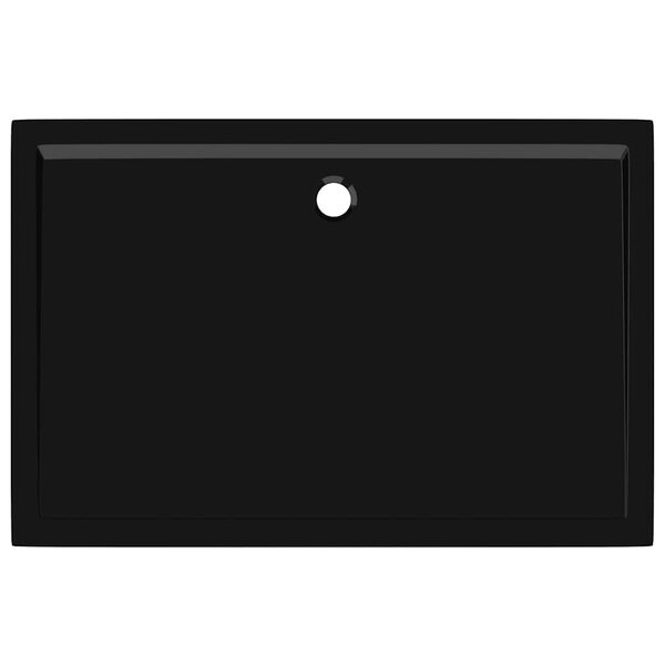 vidaXL Βάση Ντουζιέρας Ορθογώνια Μαύρη 80 x 120 εκ. από ABS