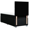 vidaXL Κρεβάτι Boxspring με Στρώμα Μαύρο 100 x 200 εκ. Υφασμάτινο